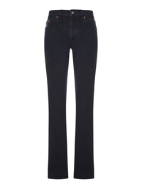 Saint Laurent Women Straight Jeans In Authentic Denim