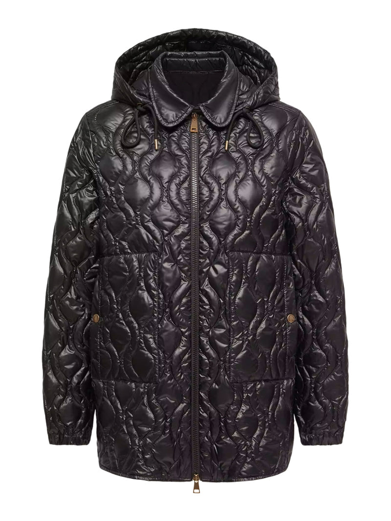 Moncler Moncler Women Midi Balette Down Jacket With Geometric Quilting