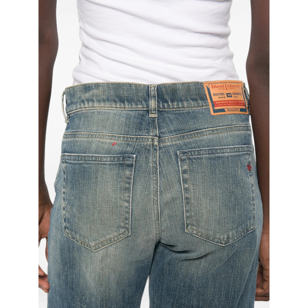 Diesel Diesel Blue Denim - Wide-Leg Jeans Women