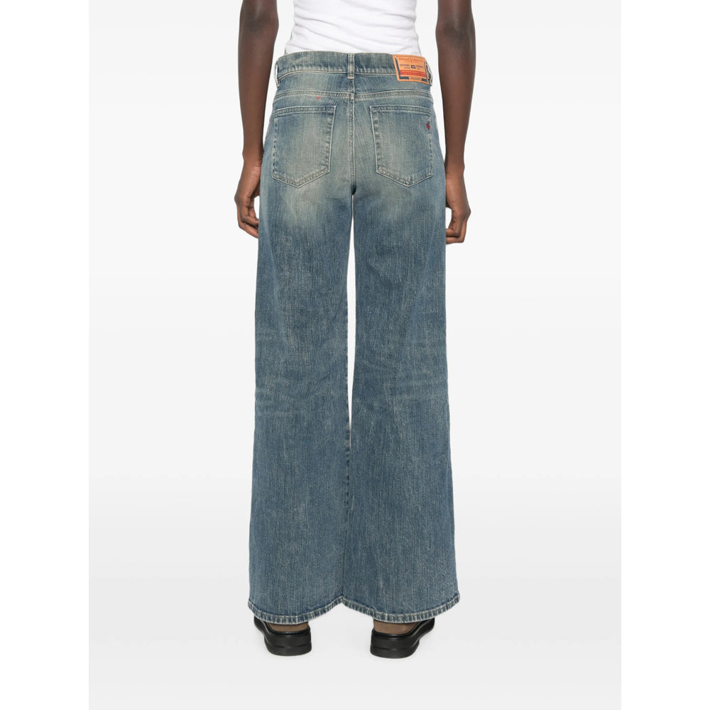 Diesel Diesel Blue Denim - Wide-Leg Jeans Women
