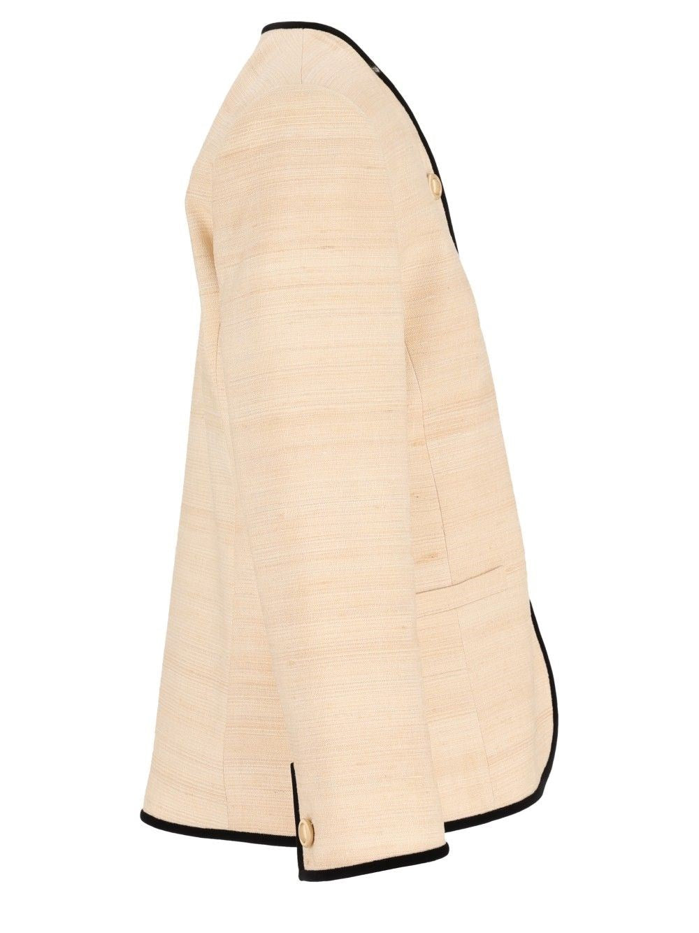 Valentino Garavani Women Silk And Linen Blazer