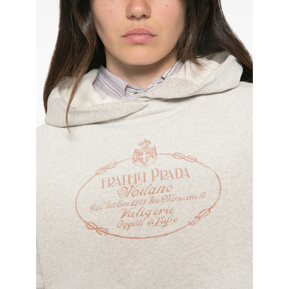 Prada Prada Grey Tops - Hoodies Women