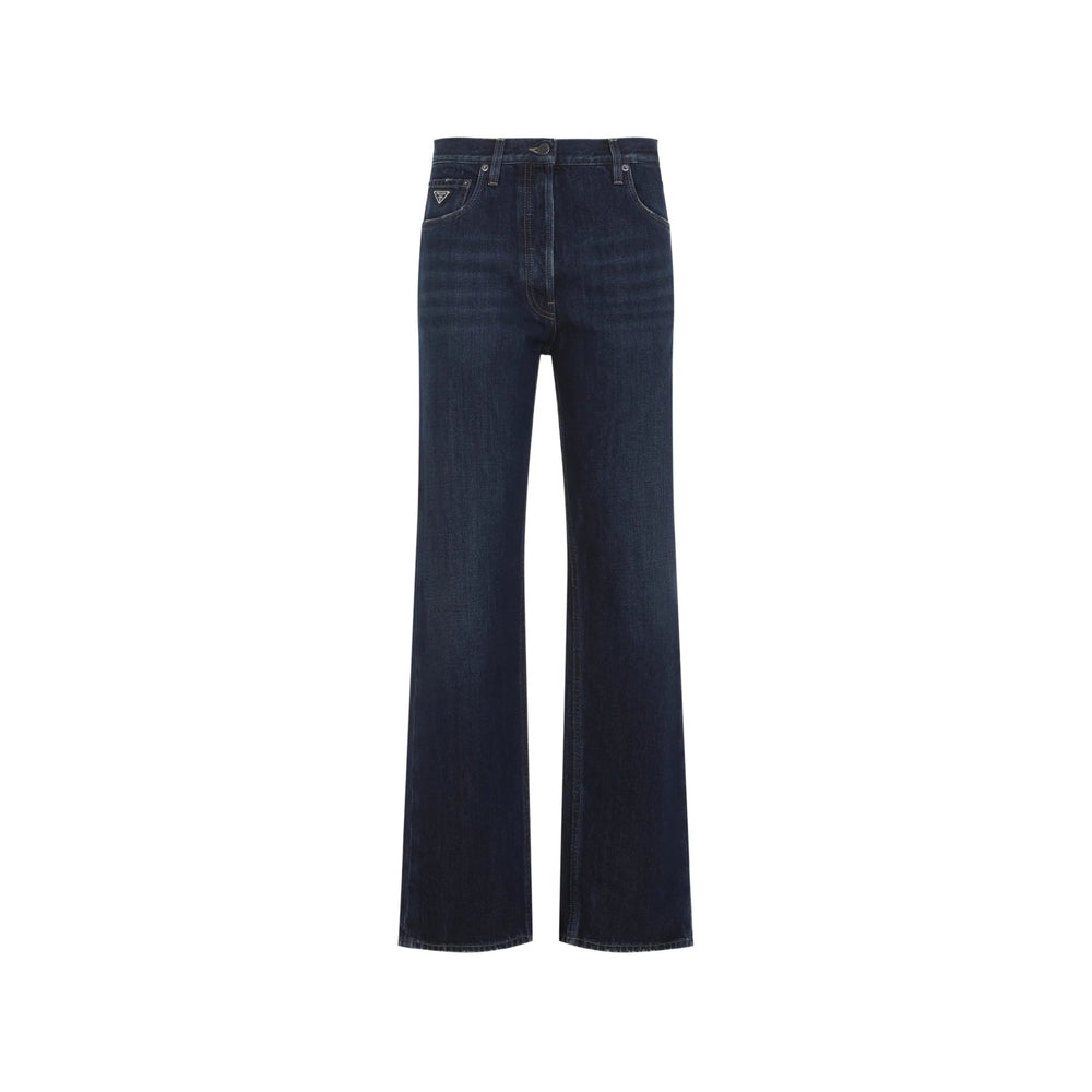 Prada Prada Blue Denim - Wide-Leg Jeans Women