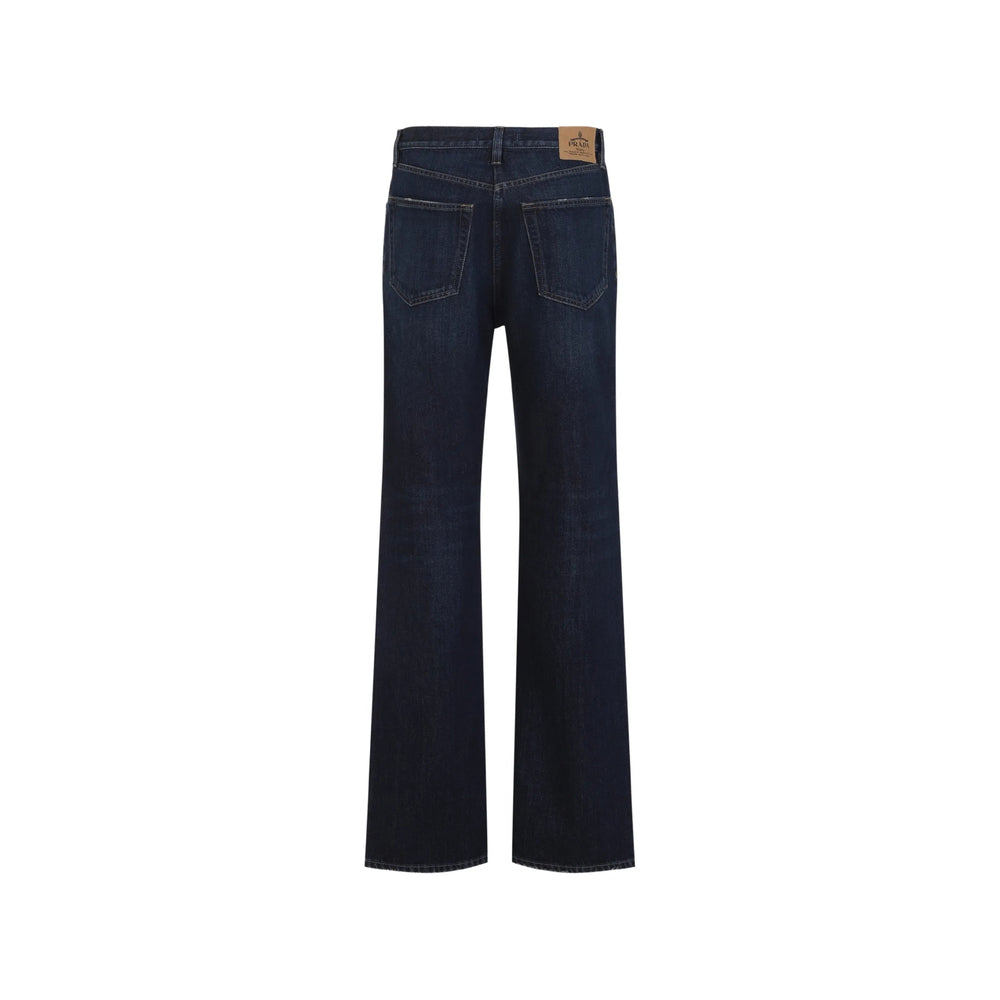 Prada Prada Blue Denim - Wide-Leg Jeans Women