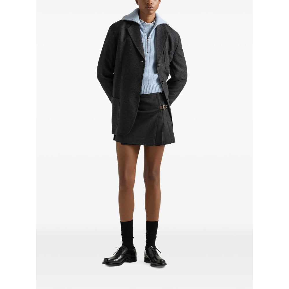 Prada Grey Skirts - Pleated Skirts Women