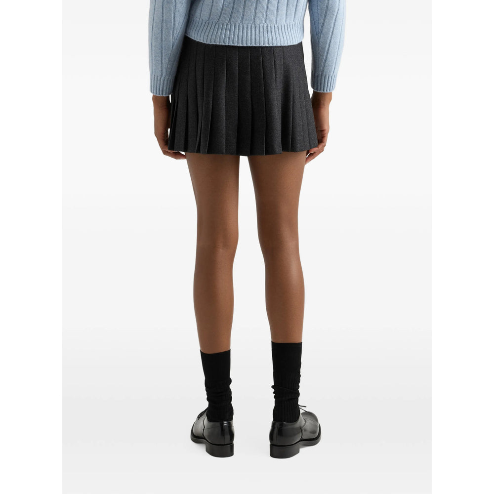Prada Grey Skirts - Pleated Skirts Women