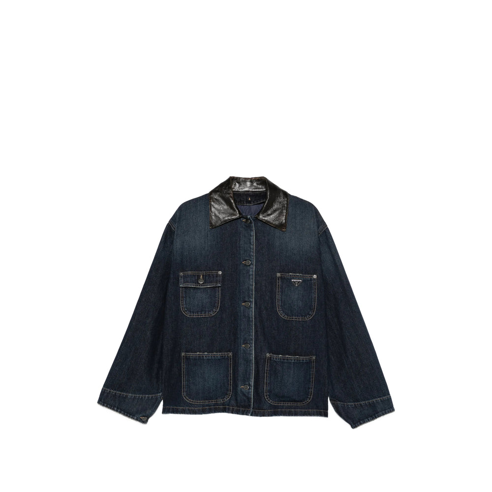 Prada Blue Jackets - Denim Jackets Women