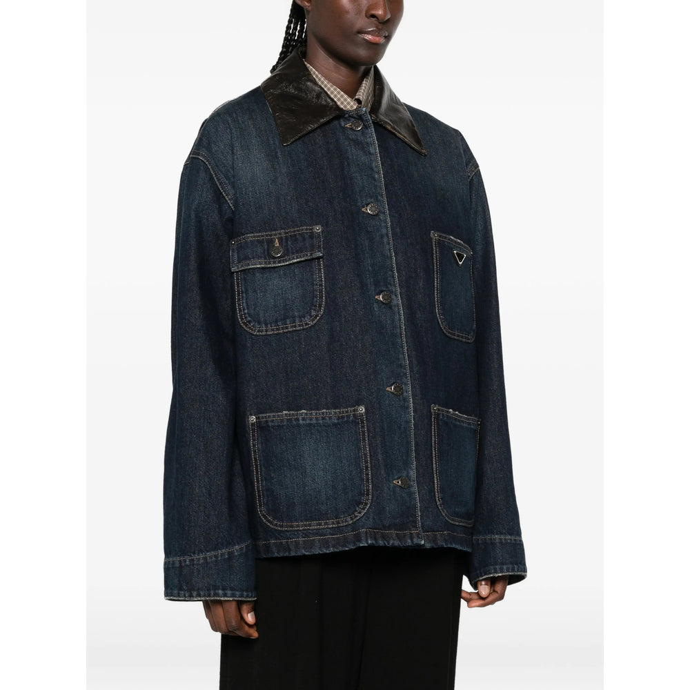 Prada Blue Jackets - Denim Jackets Women