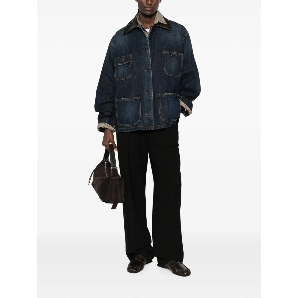 Prada Blue Jackets - Denim Jackets Women