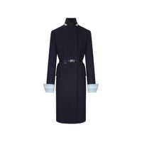 Prada Blue Coats - Single Breasted Coats Women