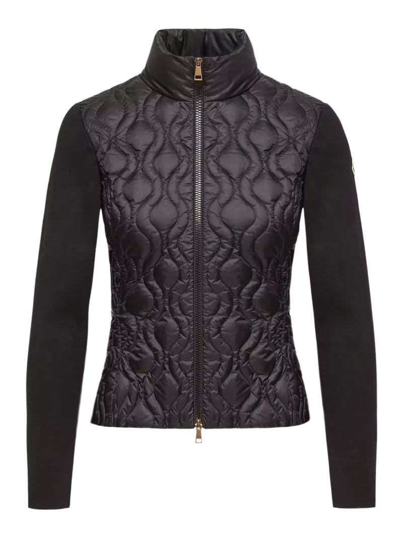 Moncler Women Cotton Padded Cardigan With Zip