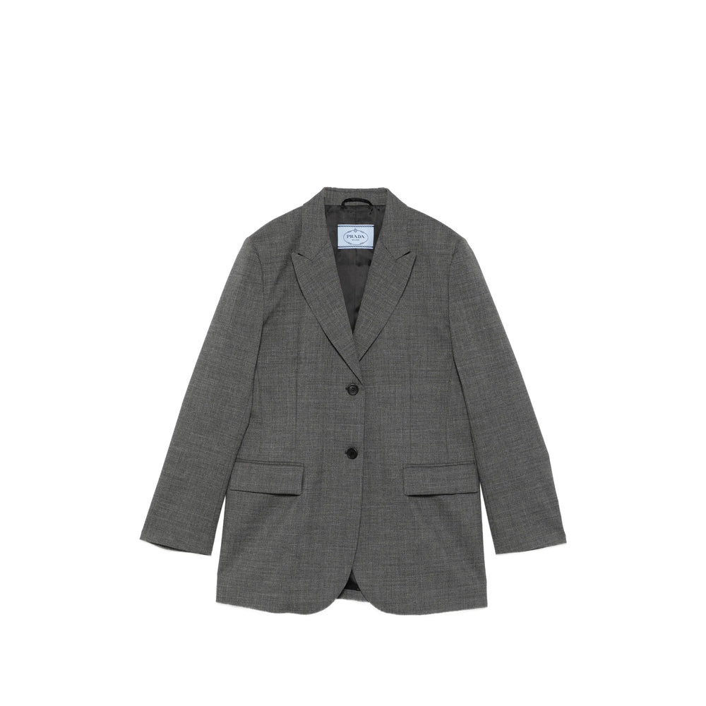 Prada Grey Jackets - Blazers Women