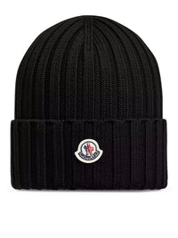 Moncler Moncler Women Logo-Embroidered Wool Beanie