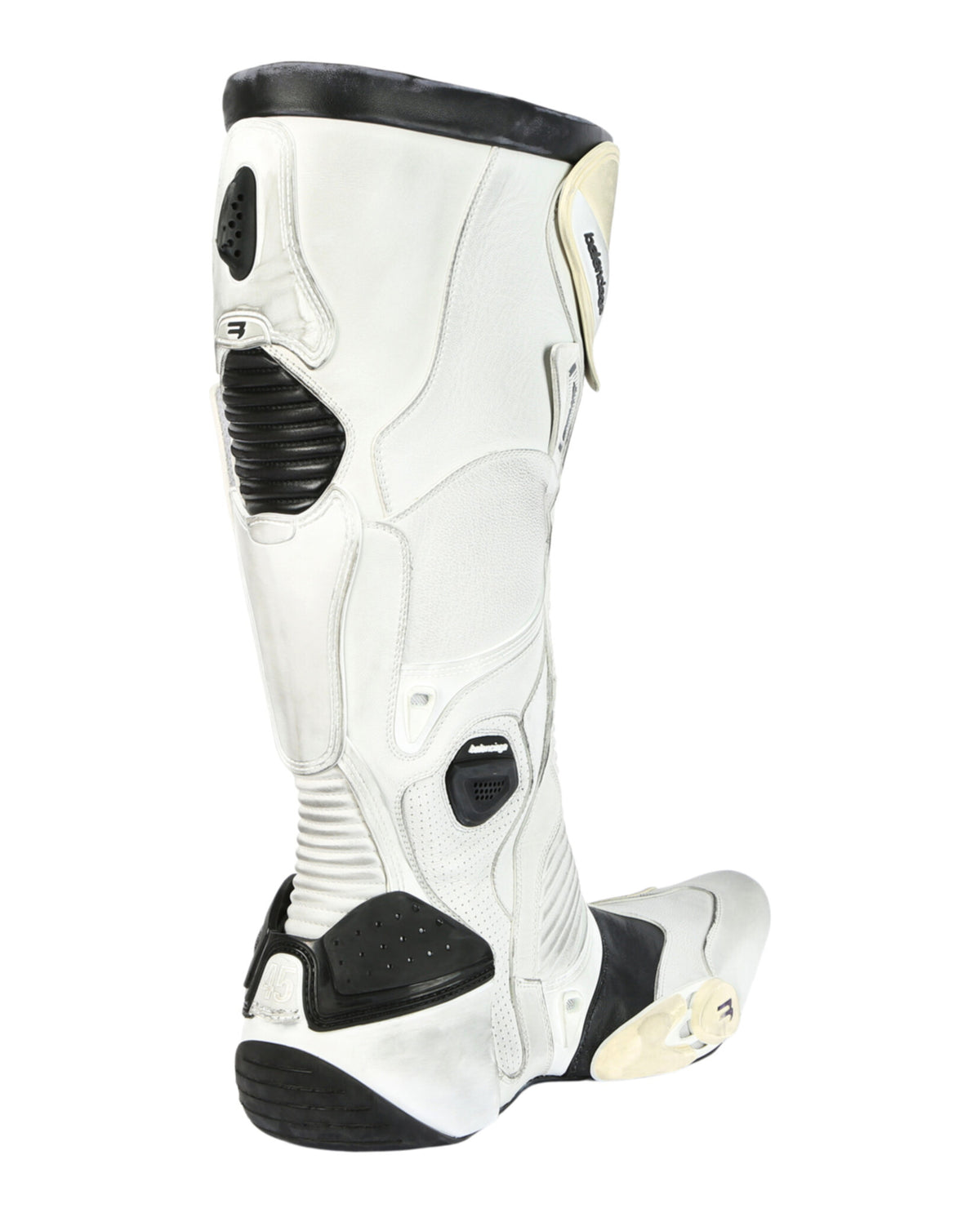 Balenciaga Mens Distressed Biker Boots