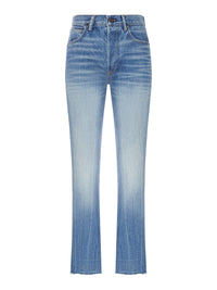 Tom Ford Women Slim Bootcut Jeans In Washed Denim