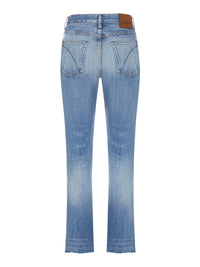 Tom Ford Women Slim Bootcut Jeans In Washed Denim