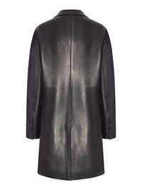 Tom Ford Women Double-Breasted Polished Leather Coat