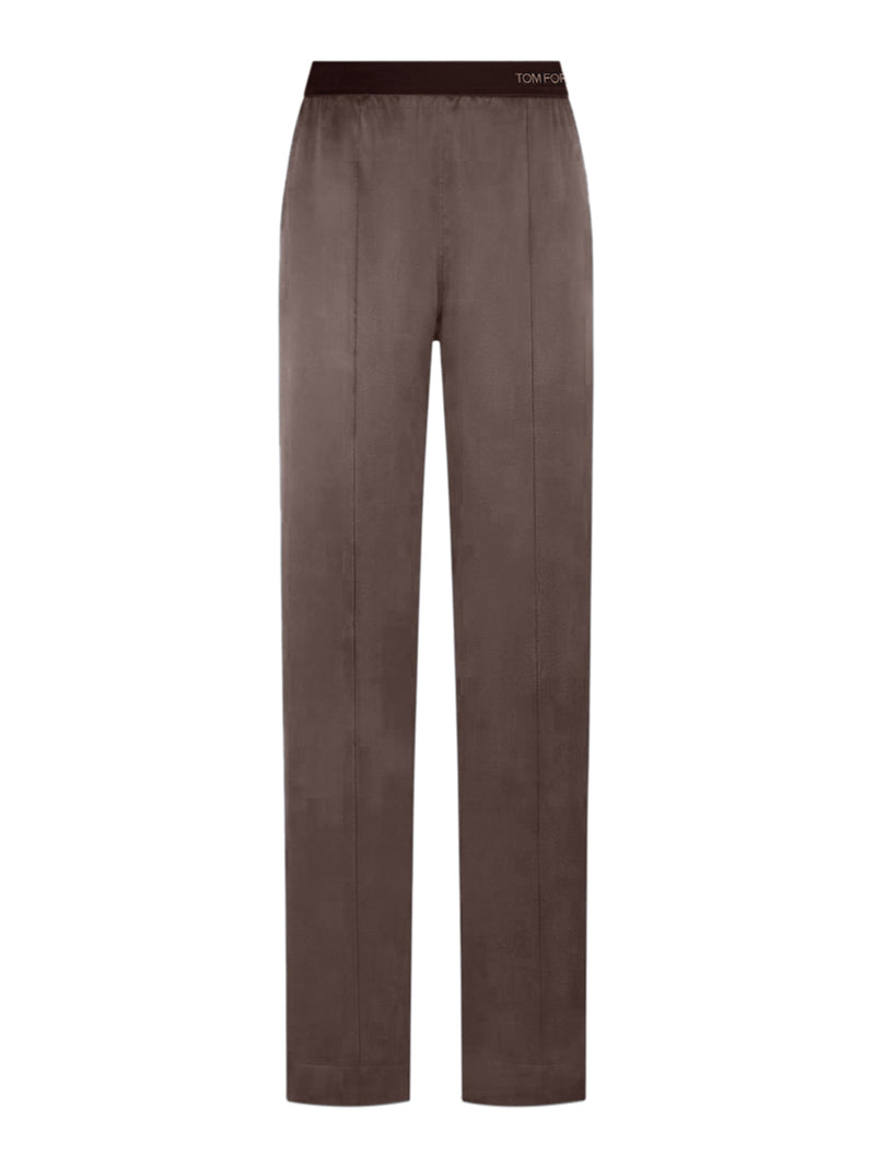 Tom Ford Women Peach-Feel Silk Satin Pj Pants