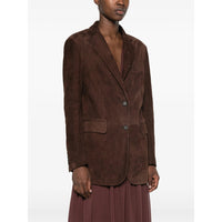 Tagliatore Brown Jackets - Leather Jackets Women
