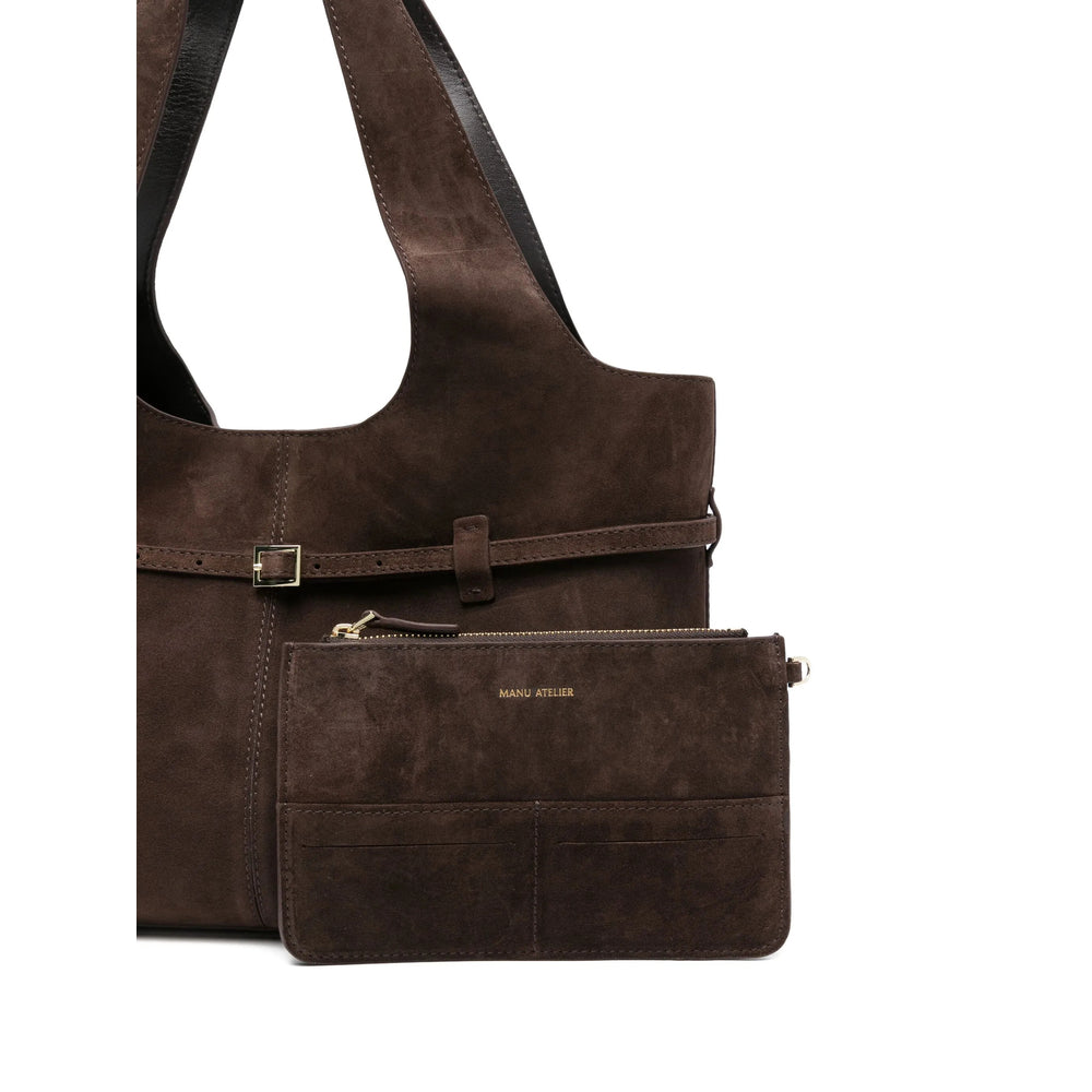 Manu Atelier Brown Tote Bags Women