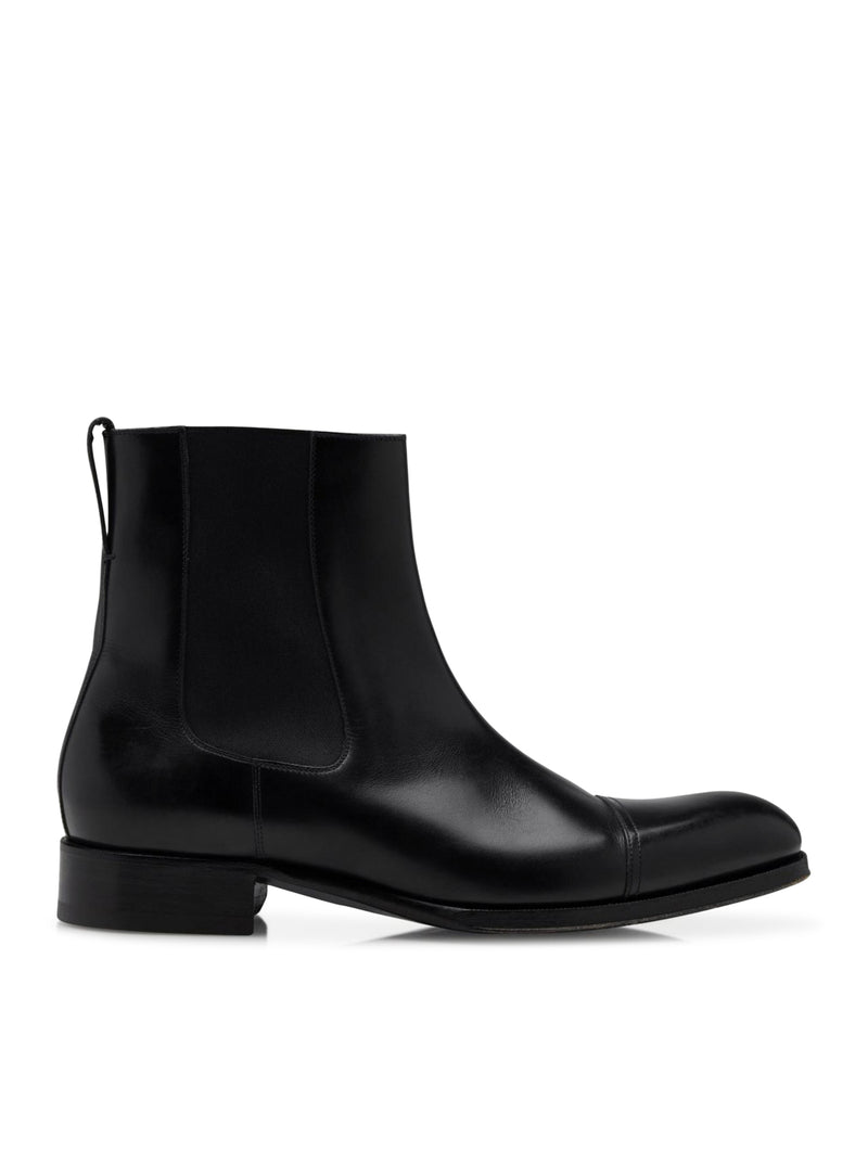 Tom Ford Tom Ford Men Burnished Leather Edgar Chelsea Boot