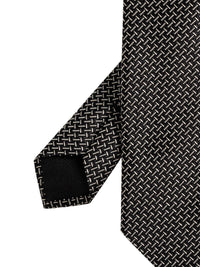 Tom Ford Tom Ford Men Silk Tie With Geometric Pattern