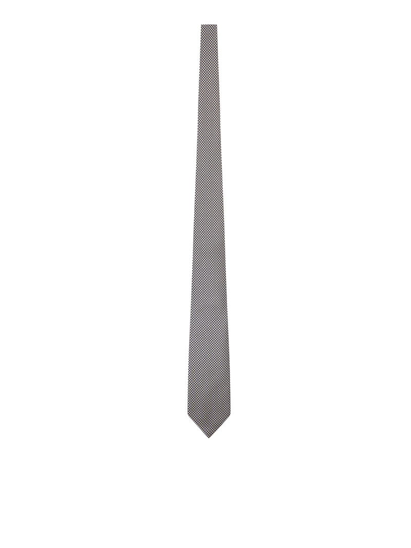 Tom Ford Tom Ford Men Silk Tie With Geometric Pattern