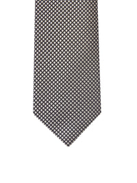 Tom Ford Tom Ford Men Silk Tie With Geometric Pattern