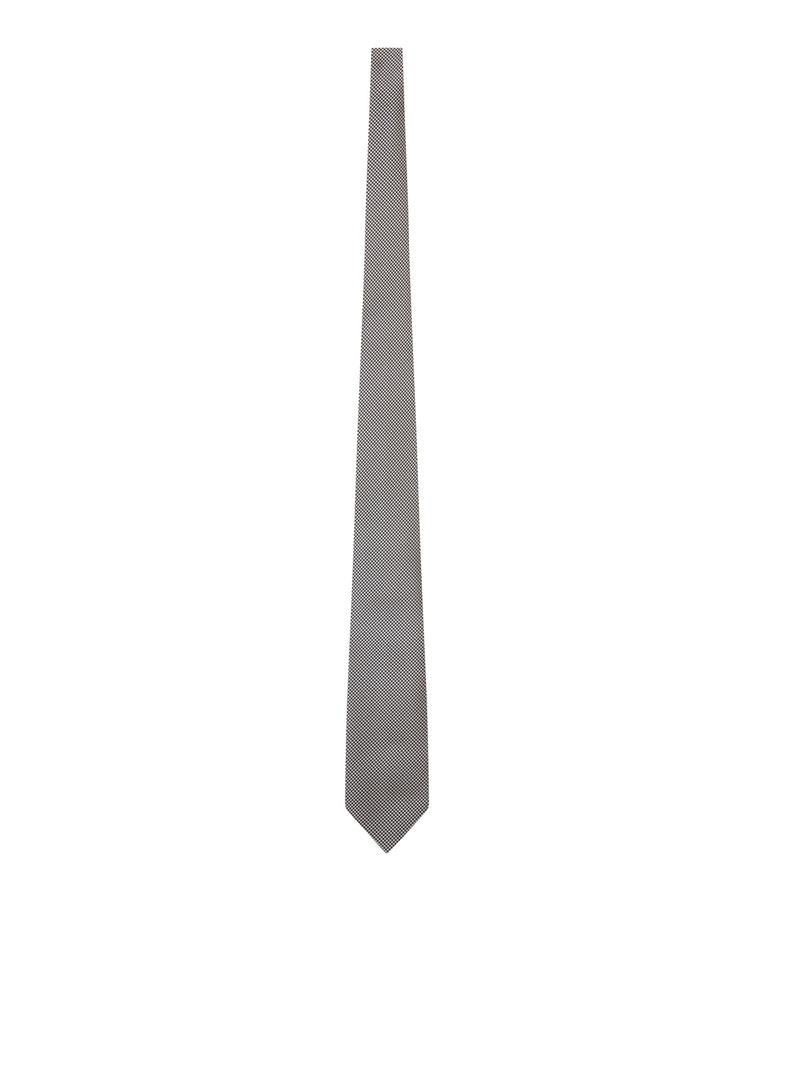 Tom Ford Men Silk Tie With Houndstooth Pattern