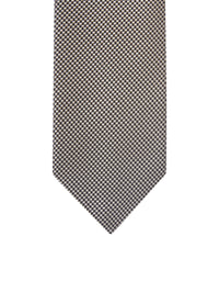 Tom Ford Men Silk Tie With Houndstooth Pattern