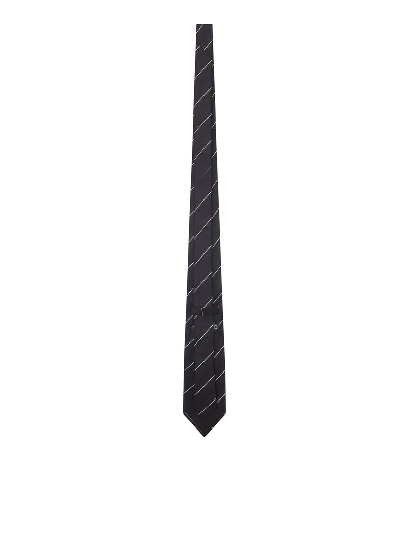 Tom Ford Tom Ford Men Silk Tie With Geometric Pattern
