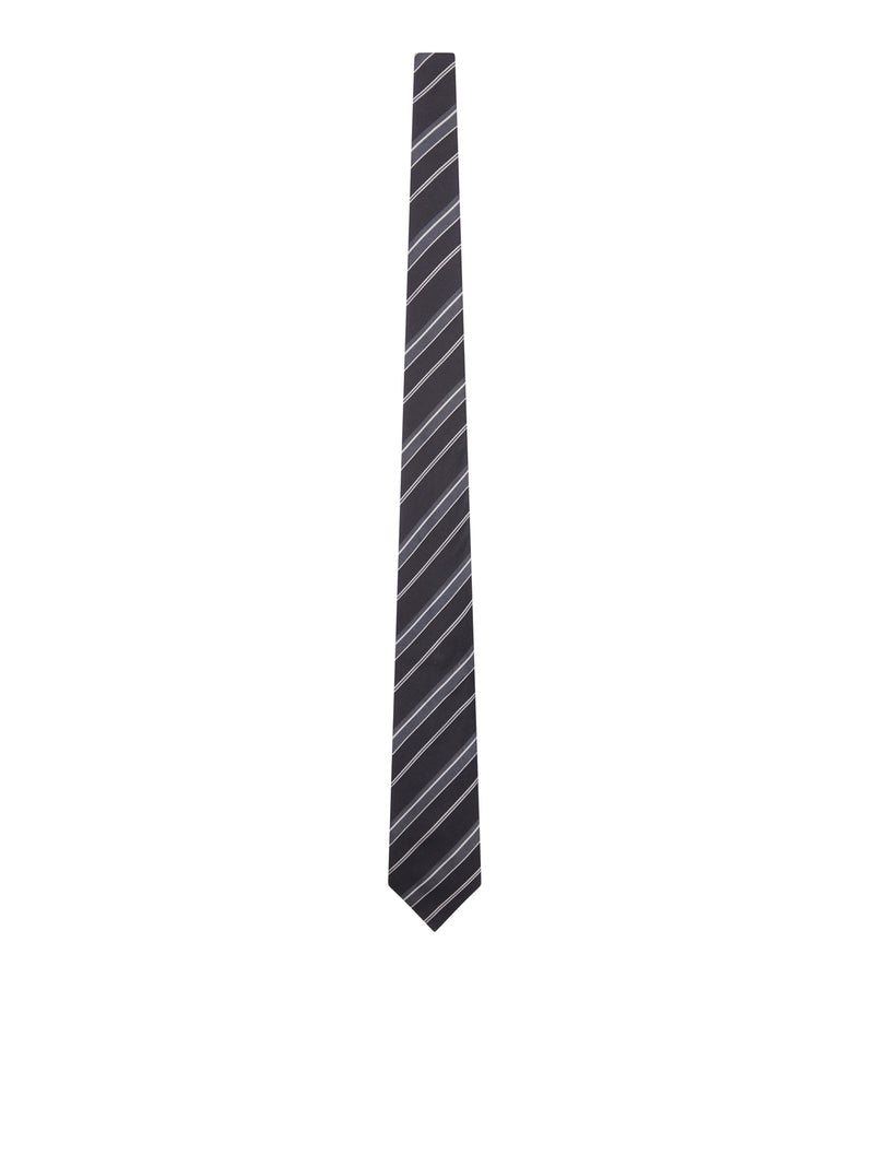 Tom Ford Tom Ford Men Silk Tie With Diagonal Stripes