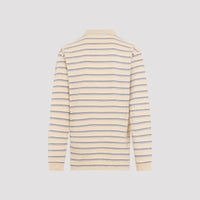 Prada Striped Piqué Polo Men