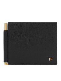 Tom Ford Tom Ford Men Hammered Leather Wallet With Money Clip