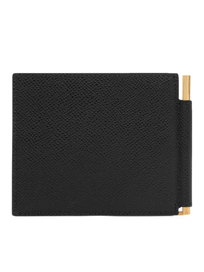 Tom Ford Tom Ford Men Hammered Leather Wallet With Money Clip