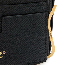 Tom Ford Tom Ford Men Hammered Leather Wallet With Money Clip