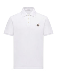 Moncler Moncler Men Cotton Piquet Polo Shirt With Logo Patch