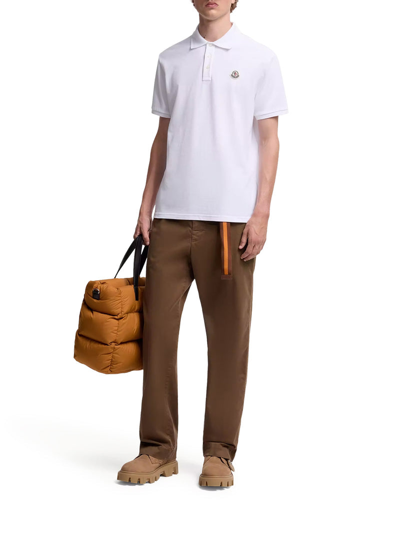 Moncler Moncler Men Cotton Piquet Polo Shirt With Logo Patch