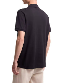 Moncler Men Cotton Piquet Polo Shirt With Logo Patch