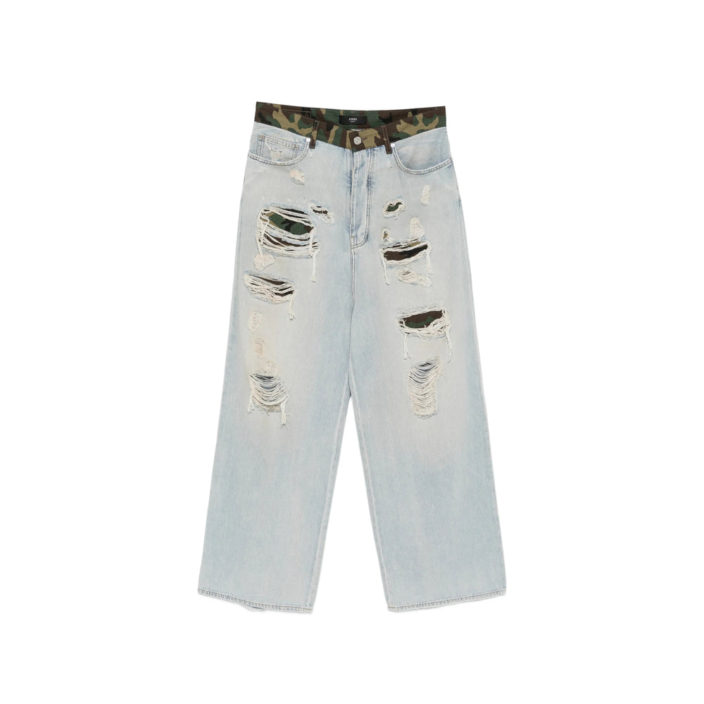 Amiri Amiri Blue Denim - Wide-Leg Jeans Men