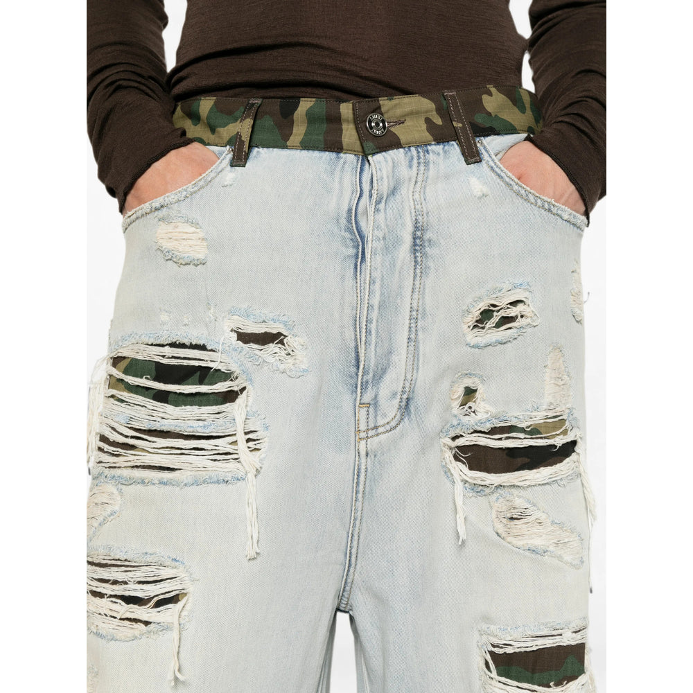 Amiri Amiri Blue Denim - Wide-Leg Jeans Men