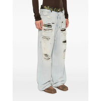 Amiri Amiri Blue Denim - Wide-Leg Jeans Men