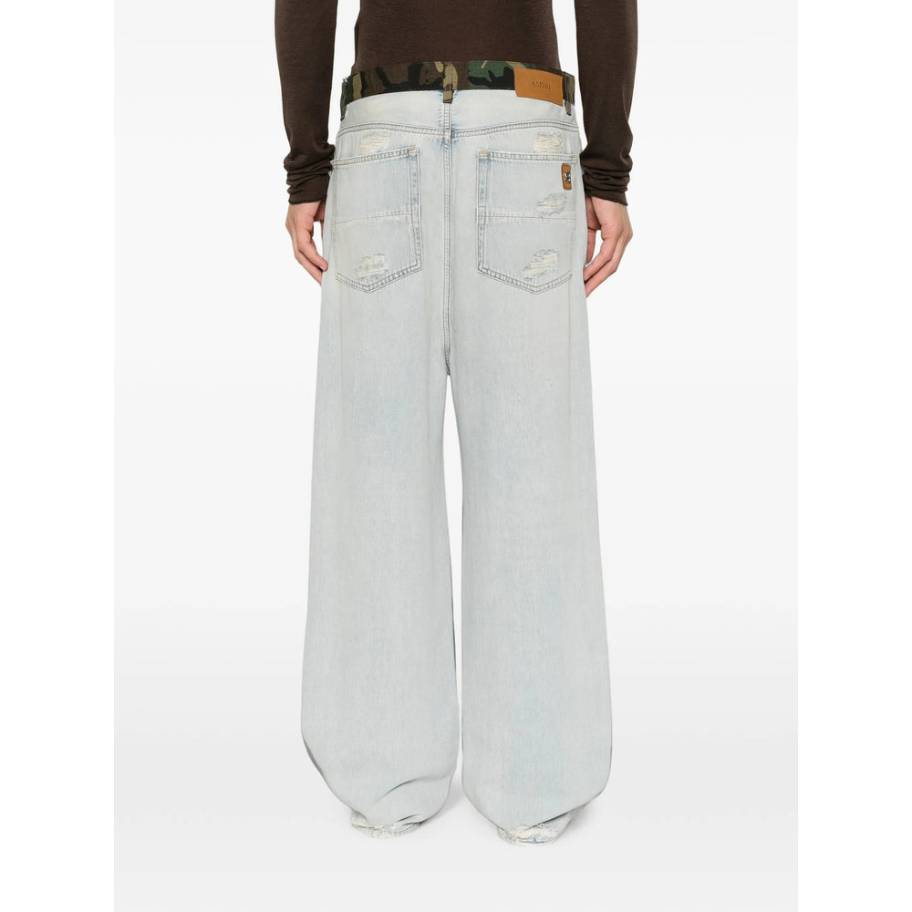 Amiri Amiri Blue Denim - Wide-Leg Jeans Men