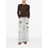 Amiri Amiri Blue Denim - Wide-Leg Jeans Men