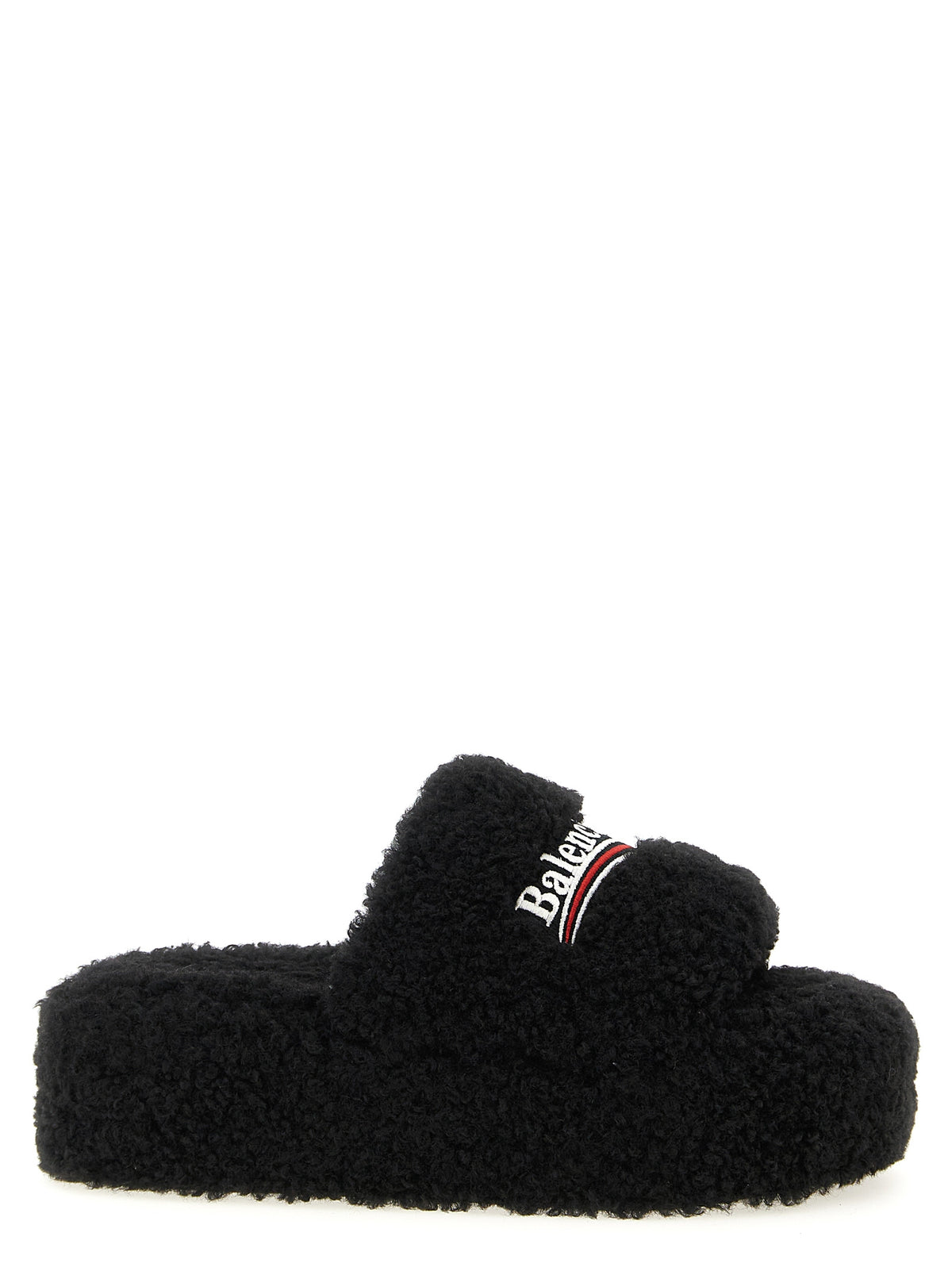 BALENCIAGA Balenciaga Women 'Furry Platform' Slides