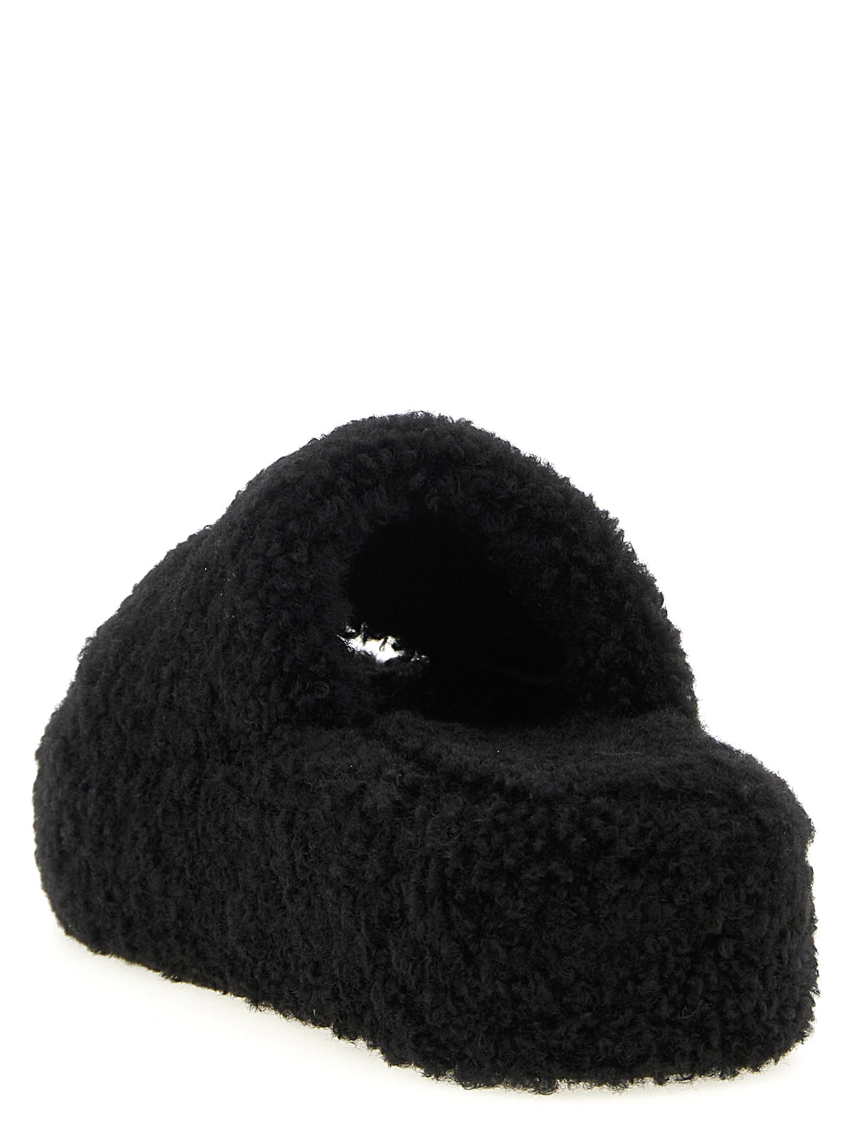 BALENCIAGA Balenciaga Women 'Furry Platform' Slides