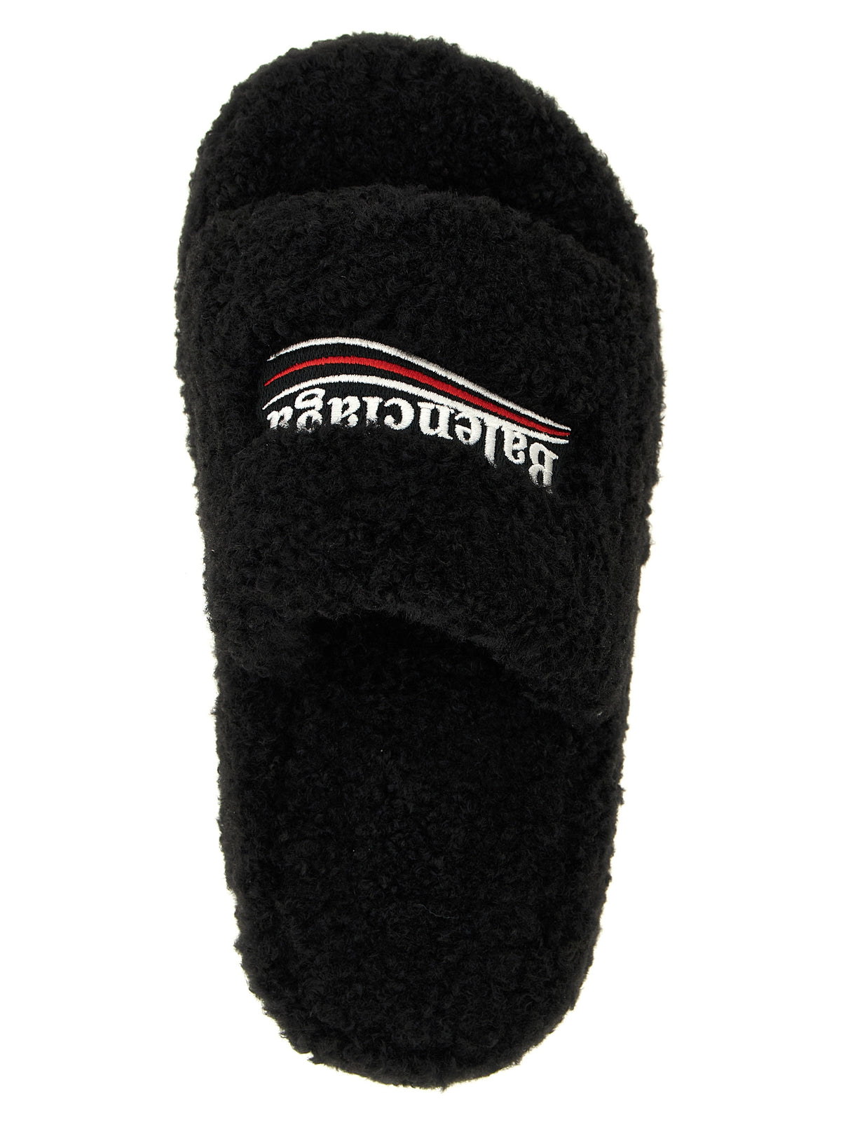 BALENCIAGA Balenciaga Women 'Furry Platform' Slides