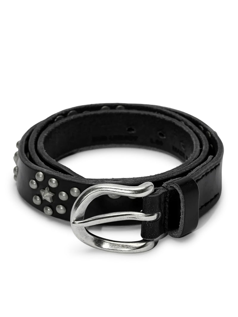 Our Legacy Men Star Fall Belt In Black Leather