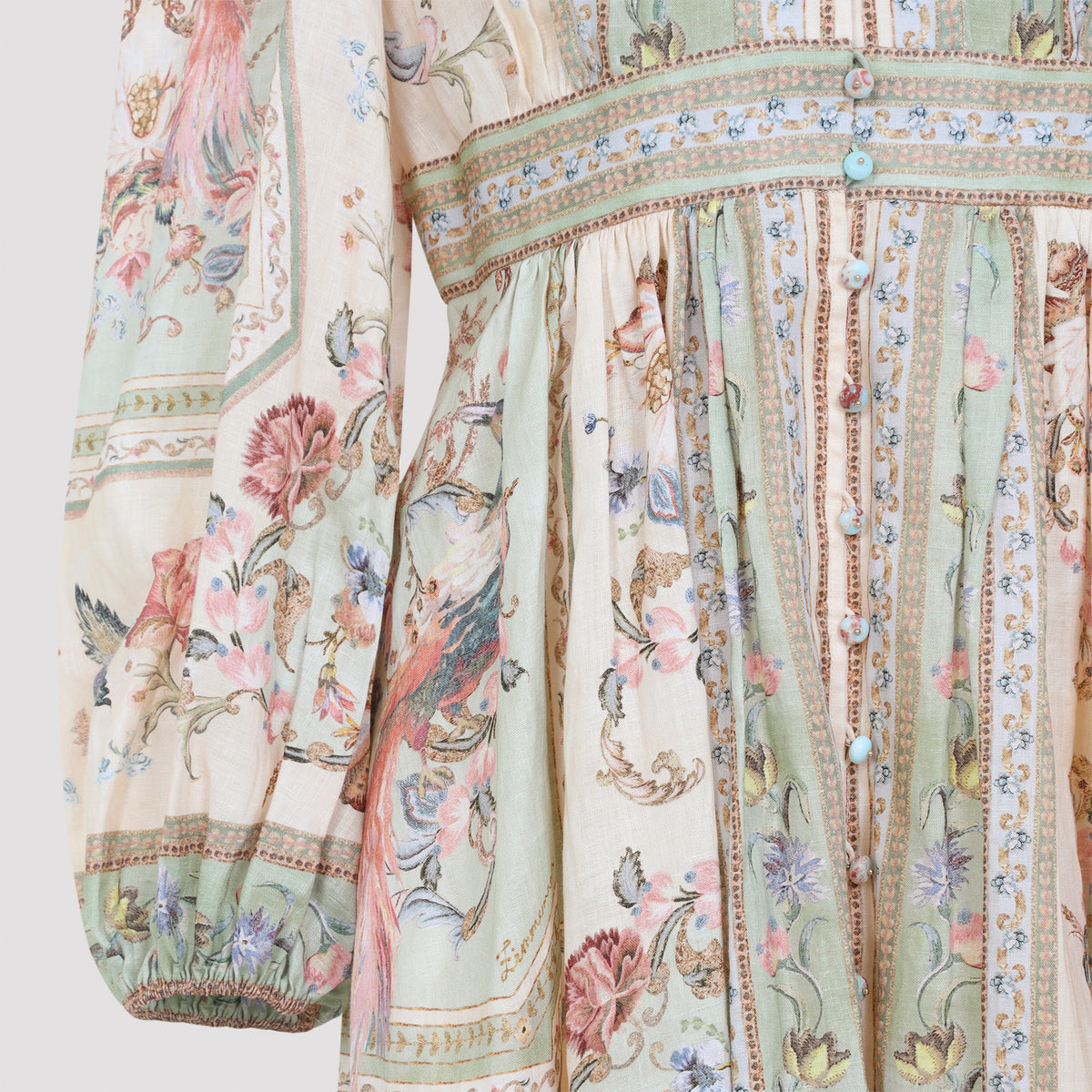 Zimmermann Roselight Plunge Mini Dress Women