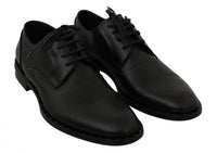 Dolce & Gabbana Dolce & Gabbana Black Leather Derby Formal Men's Shoes